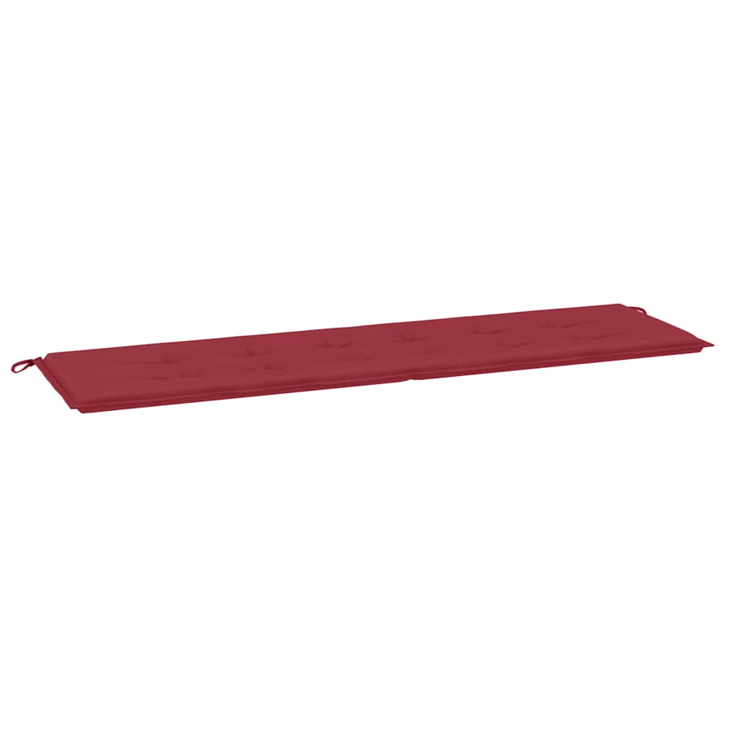Vidaxl Garden Bench Cushion 180x50x3 CM Oxford Fabric Wine Red