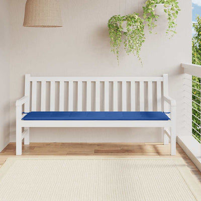 Vidaxl Garden Bench Cushion 180x50x3 CM Oxford Fabric Royal Blue