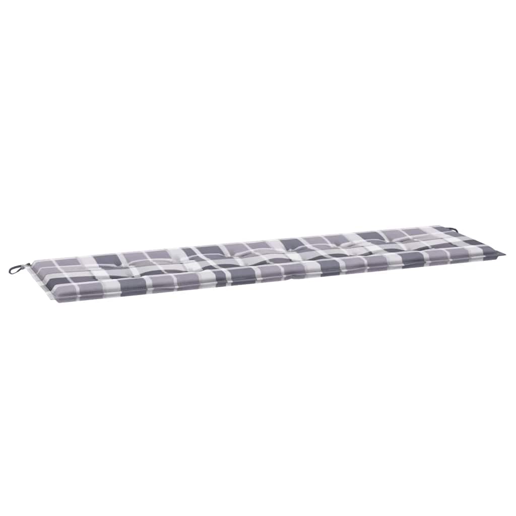 Vidaxl Garden Bench Cushion 180x50x3 CM Oxford Fabric Patrón de diamante Gray