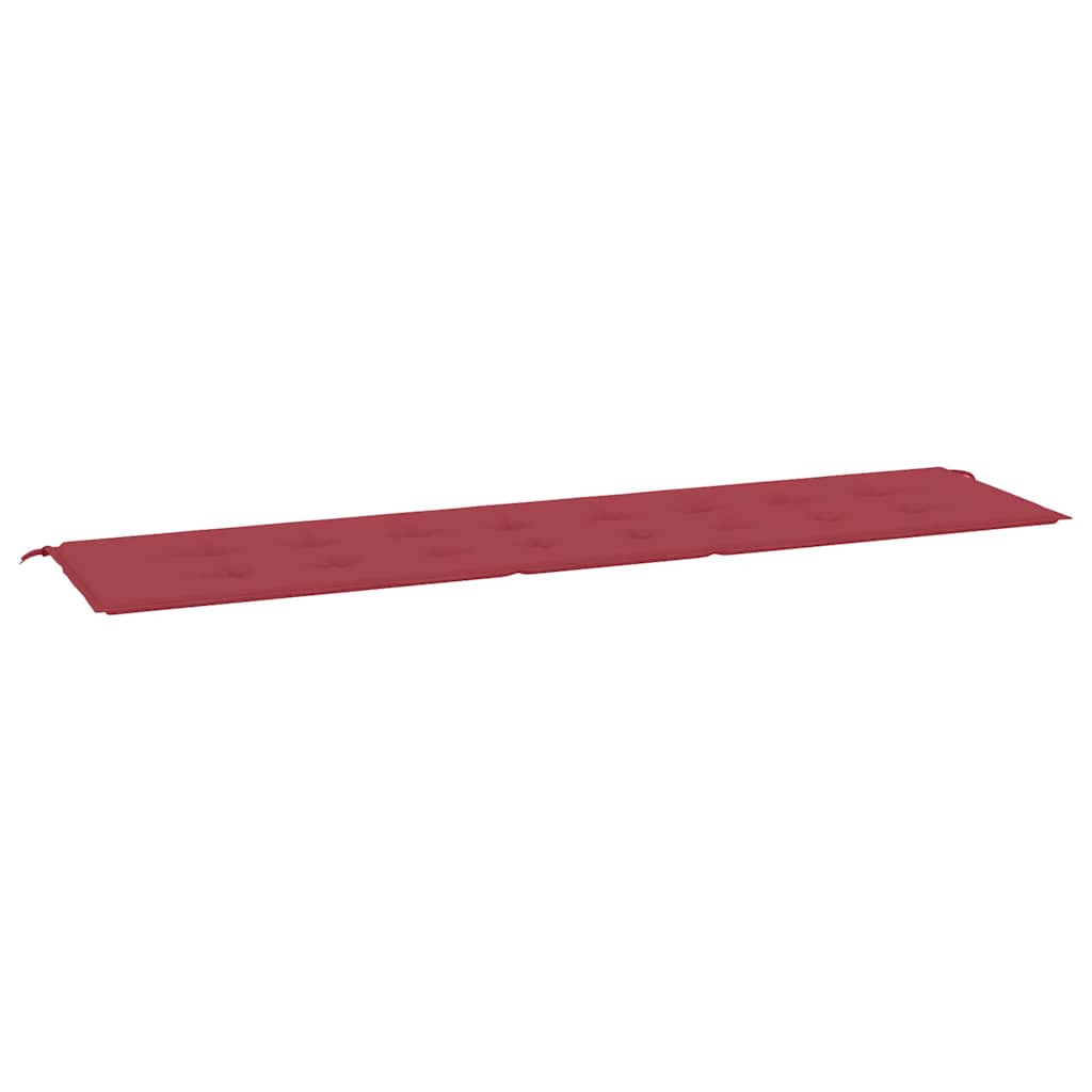 Vidaxl Garden Bench Cushion 200x50x3 CM Oxford Fabric Wine Red