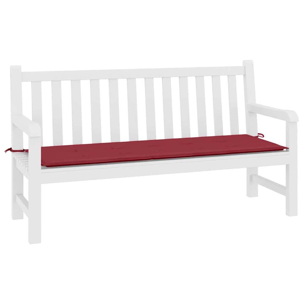 Vidaxl Garden Bench Cushion 200x50x3 CM Oxford Fabric Wine Red