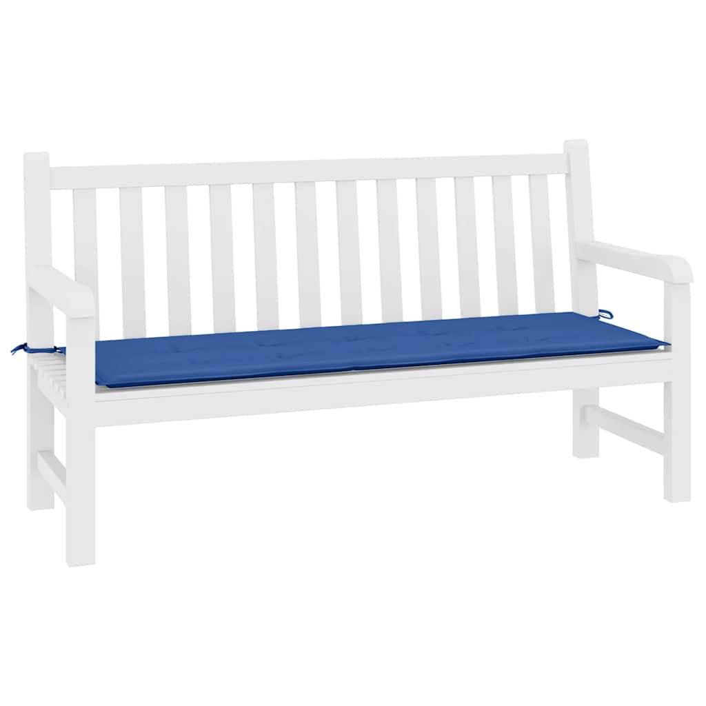 Vidaxl Garden Bench Cushion 200x50x3 cm tessuto oxford blu reale