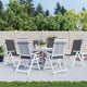 Cuscini da sedia da giardino Vidaxl 6 St High Back 120x50x3 cm Antracite