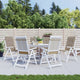 Cuscini da sedia da giardino Vidaxl 6 St High Back 120x50x3 cm Fabric taupe