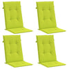 Vidaxl sedia da giardino cuscini da 6 St Hight Back 120x50x3 cm Verde trasparente