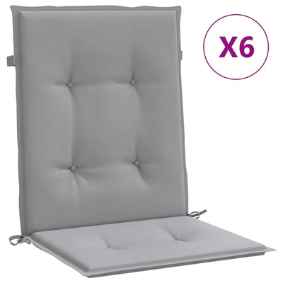 Cuscini da sedia da giardino Vidaxl 6 St Oxford tessuto grigio