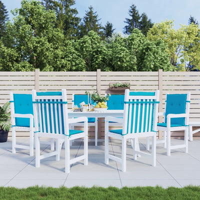 Vidaxl Garden Cushions 6 PCS 100x50x3 cm tessuto blu blu blu