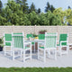 Vidaxl Garden Cushions 6 PCS 100x50x3 cm tessuto oxford verde