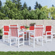 Cuscini da sedia da giardino Vidaxl 6 pezzi 100x50x3 cm tessuto rosso rosso