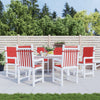 Cuscini da sedia da giardino Vidaxl 6 pezzi 100x50x3 cm tessuto rosso rosso