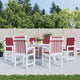 Cuscini da sedia da giardino Vidaxl 6 pezzi 100x50x3 cm Vino in tessuto Oxford rosso