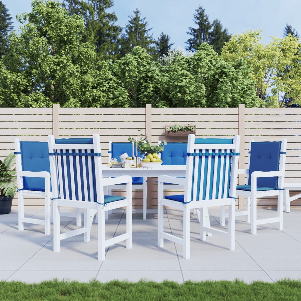 Vidaxl Garden Cushions 6 PCS 100x50x3 cm tessuto oxford blu reale