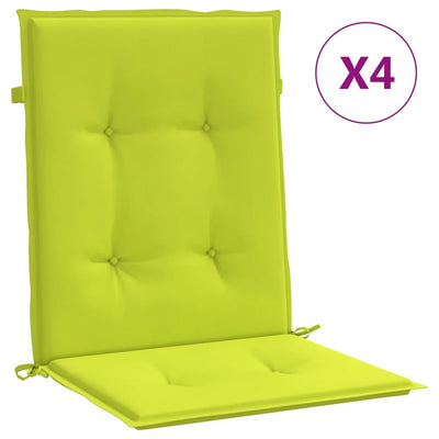 Vidaxl Garden Cushions 4 pezzi 100x50x3 cm tessuto oxford chiaro verde