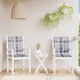 Vidaxl Garden Cushions 2 PCS 100x50x3 cm Tessuto in tessuto Oxford Modello grigio