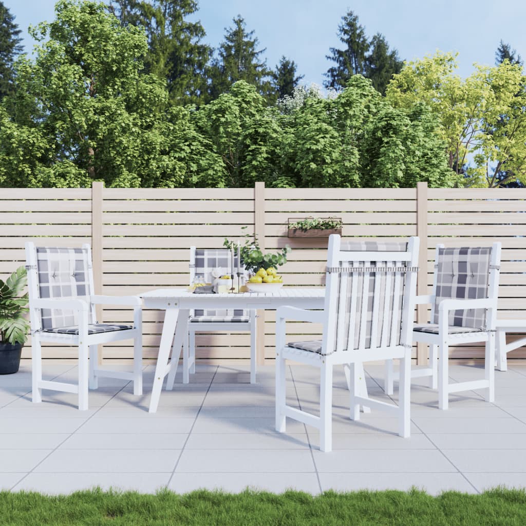 Vidaxl Garden Cushions 4 PCS 100x50x3 cm Tessuto in tessuto Oxford Modello grigio