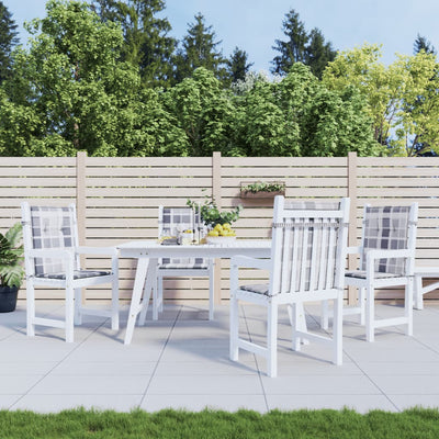 Vidaxl Garden Cushions 4 PCS 100x50x3 cm Tessuto in tessuto Oxford Modello grigio