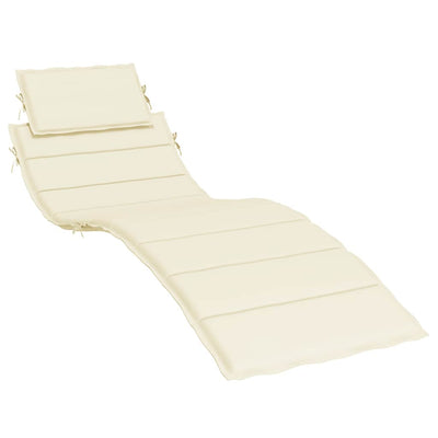 Cojín de tumbona Vidaxl 186x58x3 cm Oxford Fabric crème -Coled