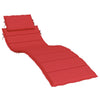 Vidaxl ligbedkussen 186x58x4 cm oxford stof rood