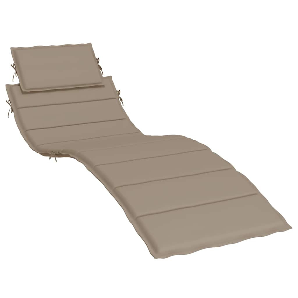 Vidaxl Lounge Cushion 186x58x3 cm Tessuto Oxford Taupe