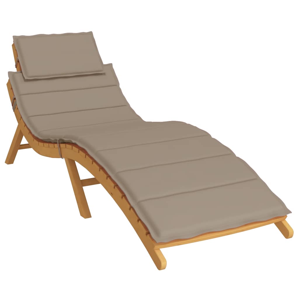 Vidaxl Lounge Cushion 186x58x3 cm Tessuto Oxford Taupe