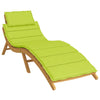 Vidaxl ligbedkussen 186x58x4 cm oxford stof heldergroen