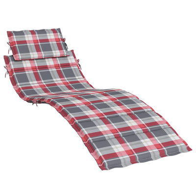 Vidaxl ROUNGER CHUCHion 186x58x3 CM Oxford Fabric Patrón de diamante Rojo