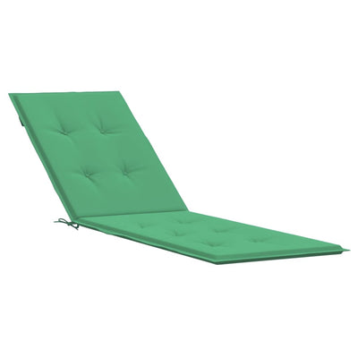Cojín de silla de patio de Vidaxl (75+105) x50x4 cm verde