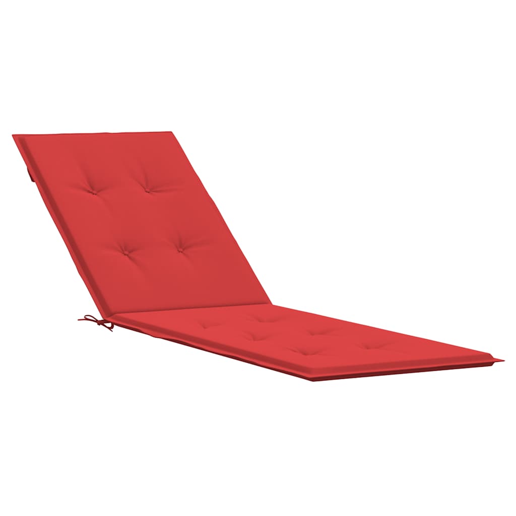 Cojín de silla de patio de Vidaxl (75+105) x50x4 cm rojo