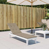 Cuscino della sedia da patio Vidaxl (75+105) x50x4 cm taupe