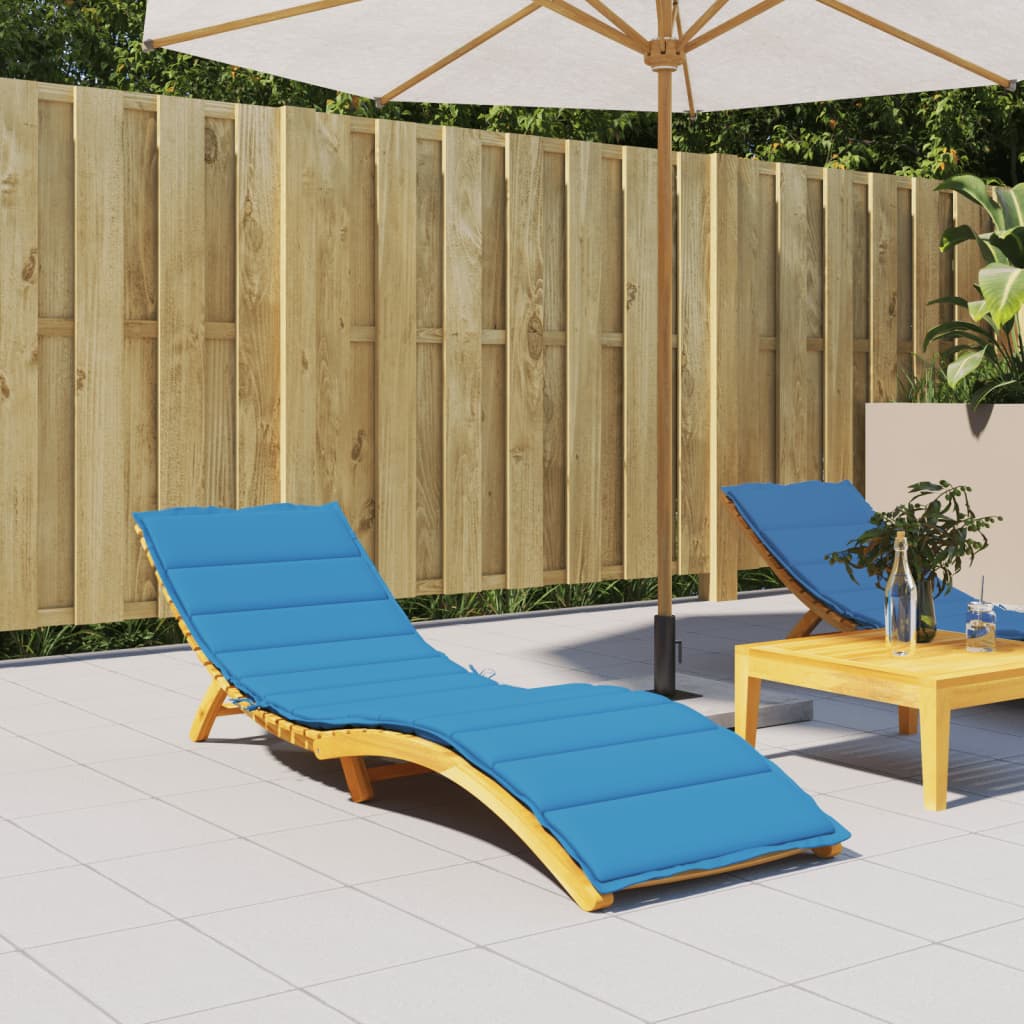Cuscino per lettino Vidaxx 200x50x3 cm tessuto oxford blu