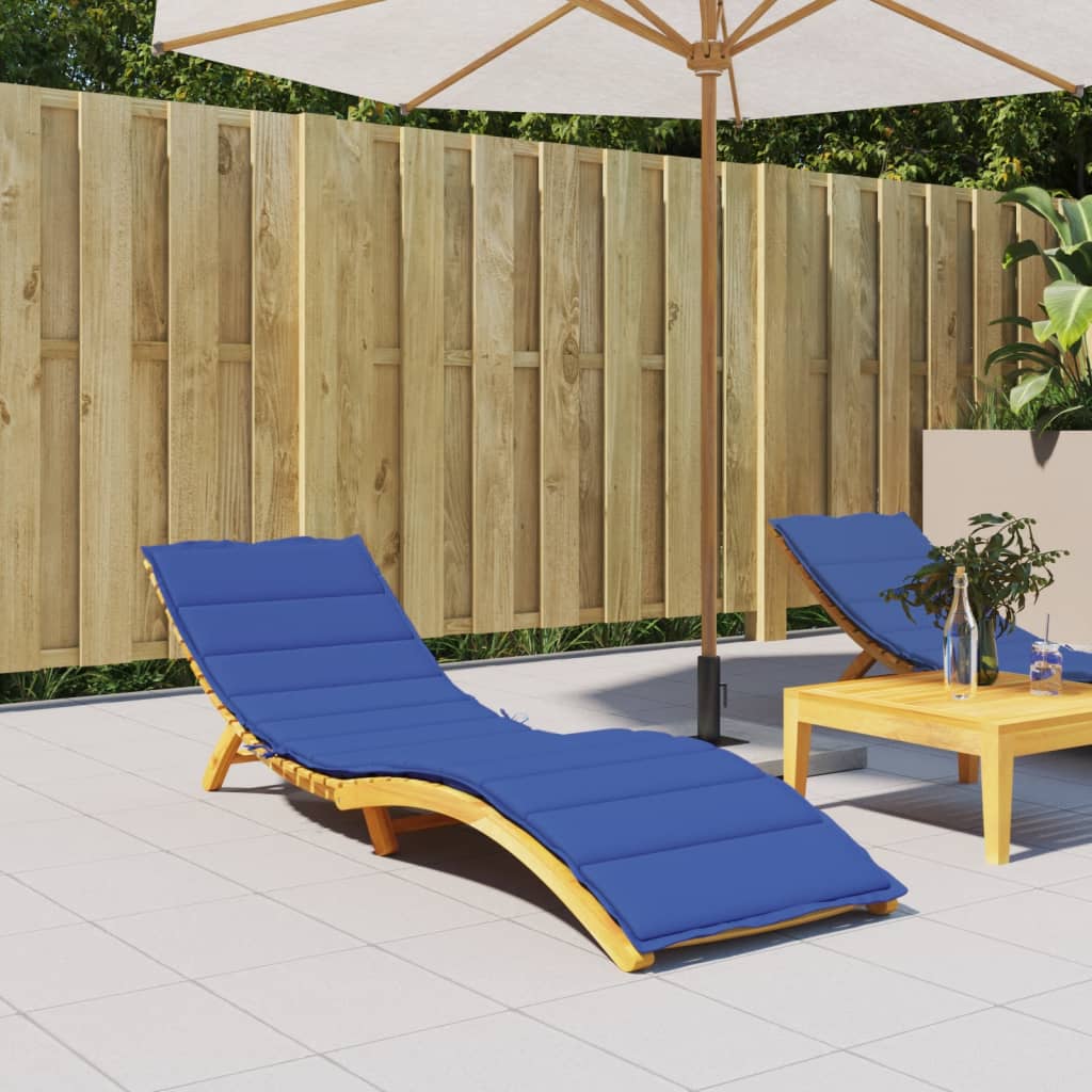 Vidaxl Lagger Cushion 200x50x3 cm tessuto oxford blu reale