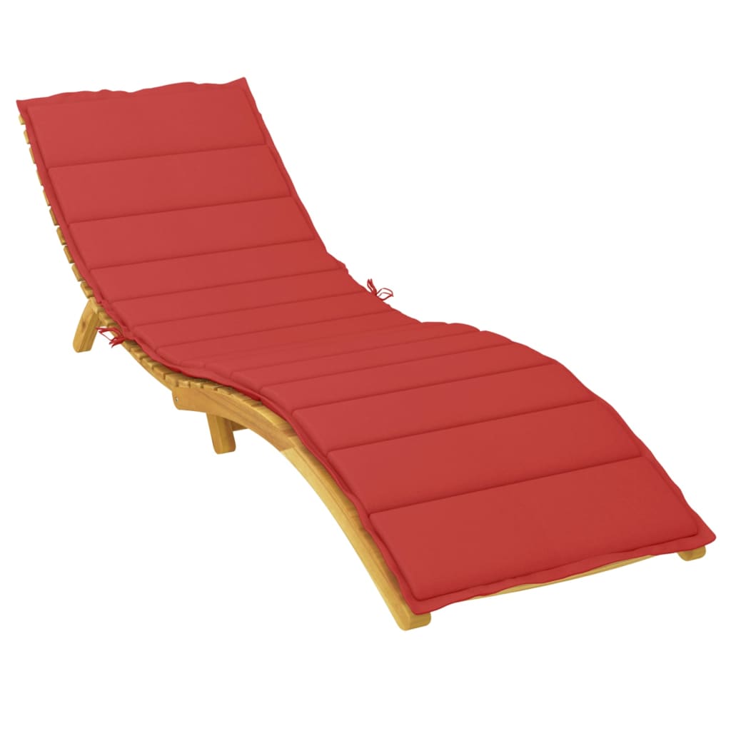 Vidaxl Lagger Cushion 200x60x3 cm tessuto Oxford rosso