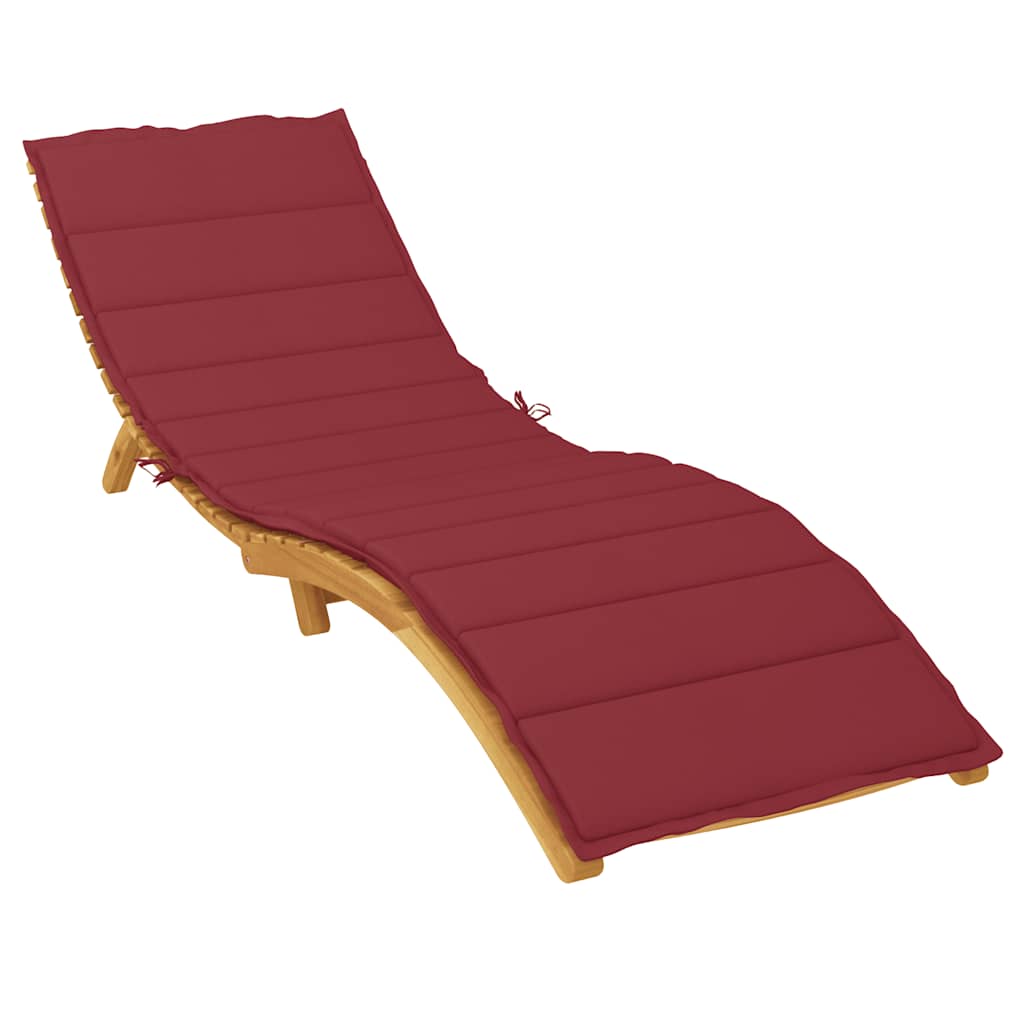 Vidaxl Rounger Cushion 200x60x3 CM Oxford Fabric Wine Red