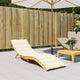 Vidaxl Lagger Cushion 200x70x3 cm Crema in tessuto Oxford