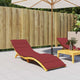 Vidaxx cojín para tumbona 200x70x3 cm tela oxford rojo vino