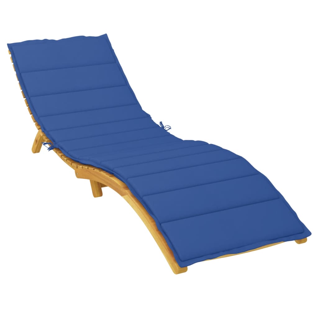Vidaxl Lagger Cushion 200x70x3 cm tessuto oxford blu reale