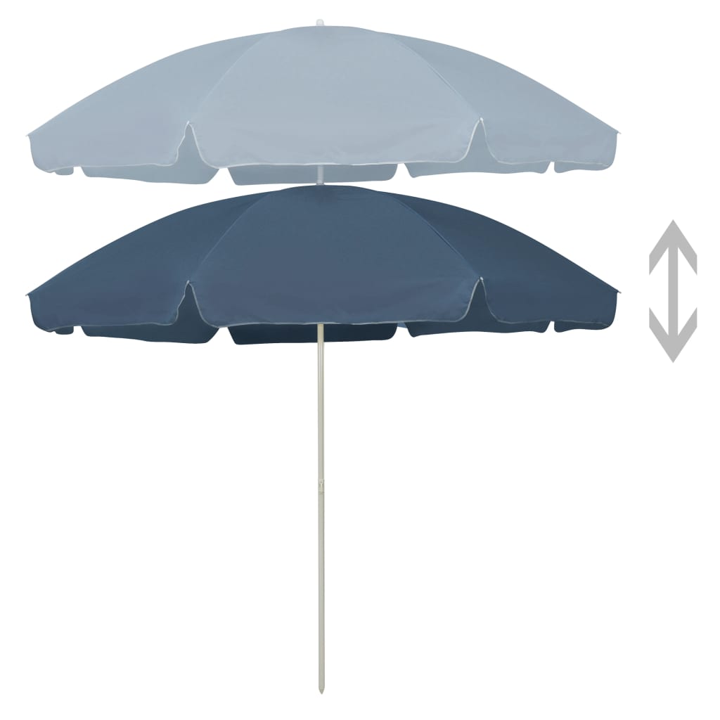 Sombrilla de playa VidaXL 300 cm azul