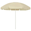Sombrilla de playa VidaXL 240 cm amarillo arena
