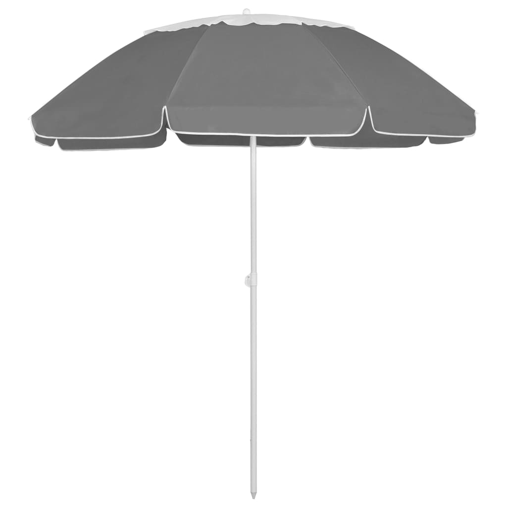 Ombrellone da spiaggia VidaXL 300 cm antracite
