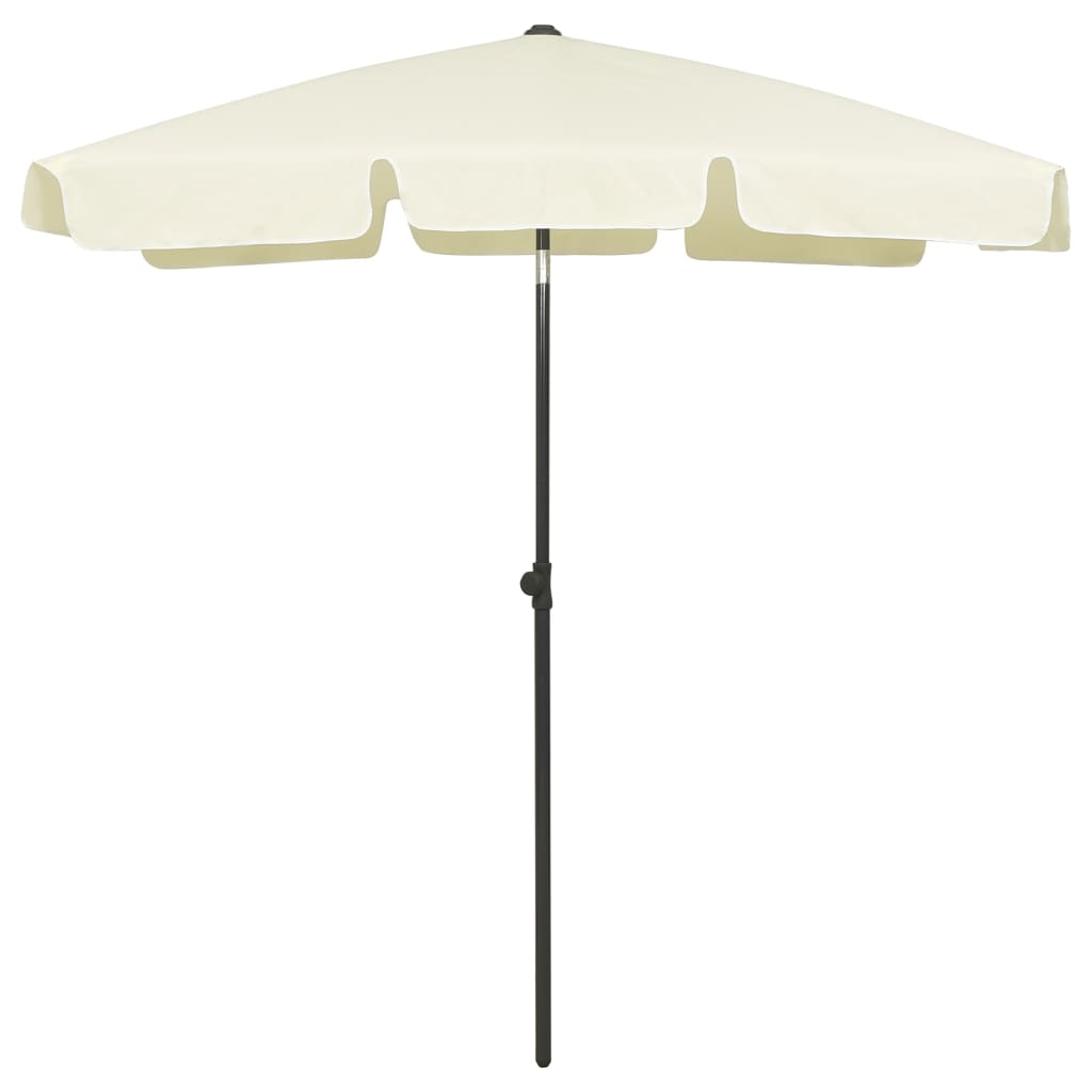 Vidaxl Strandparasol 180x120 cm giallo sabbioso