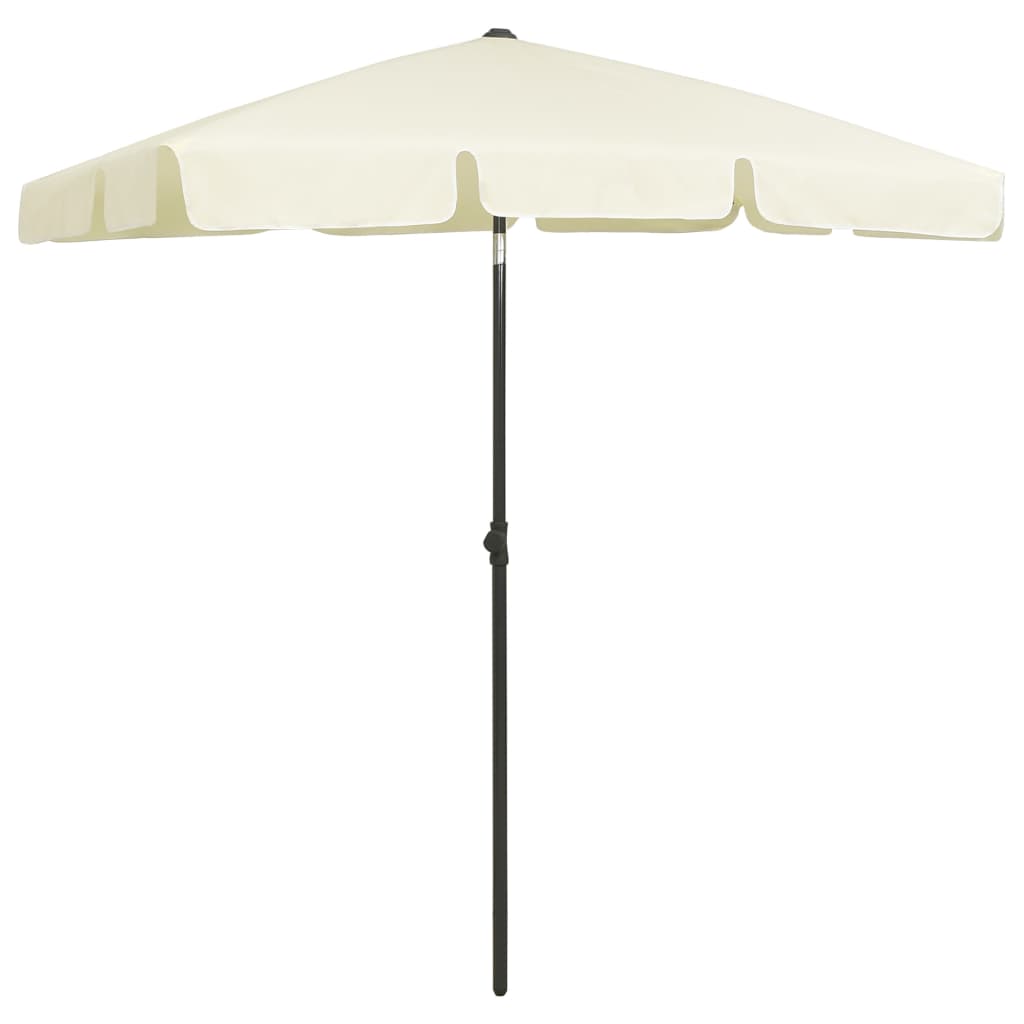 Vidaxl Strandparasol 180x120 cm giallo sabbioso