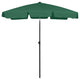 Vidaxl Strandparasol 180x120 cm green