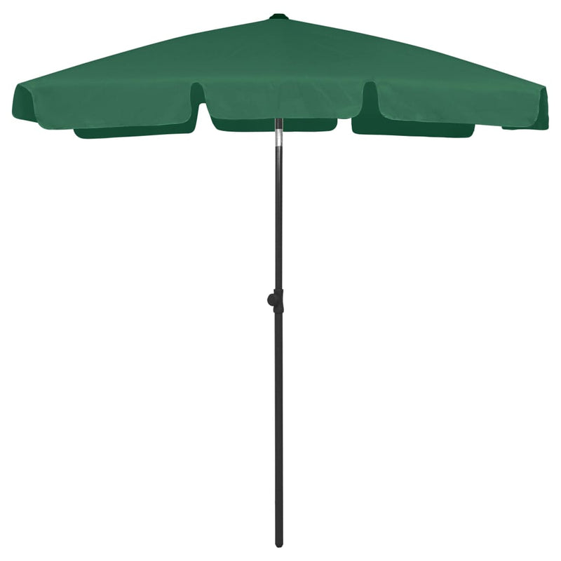 Vidaxl Strandparasol 180x120 cm Verde