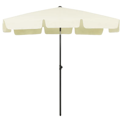 Vidaxl Strandparasol 200x125 cm giallo sabbioso
