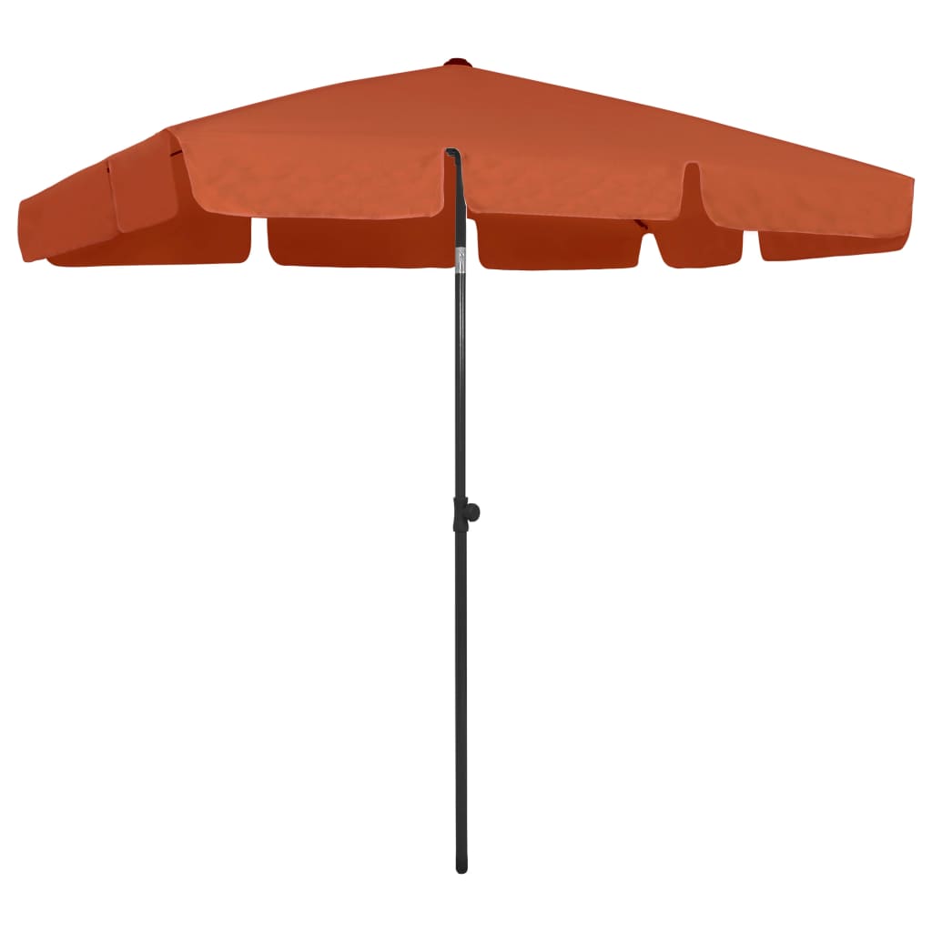 Vidaxl strandparasol 200x125 cm terracottakleurig