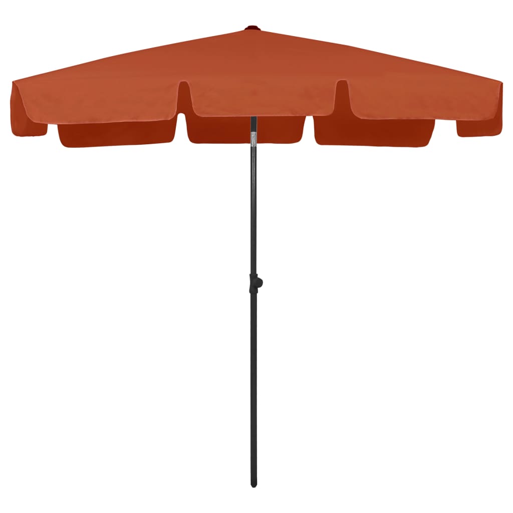 Vidaxl strandparasol 200x125 cm terracottakleurig