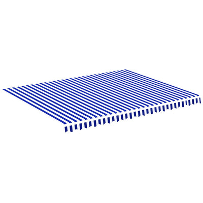 Panno sostitutivo Vidaxl per Luifel 4.5x3,5 m blu e bianco