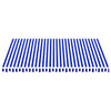 Vidaxl vervangingsdoek voor luifel 4,5x3,5 m blauw en wit