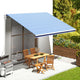 Panno sostitutivo Vidaxl per Luifel 4.5x3,5 m blu e bianco