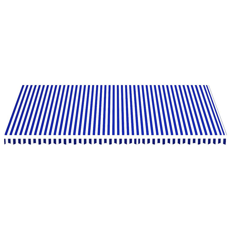 Vidaxl vervangingsdoek voor luifel 6x3,5 m blauw en wit